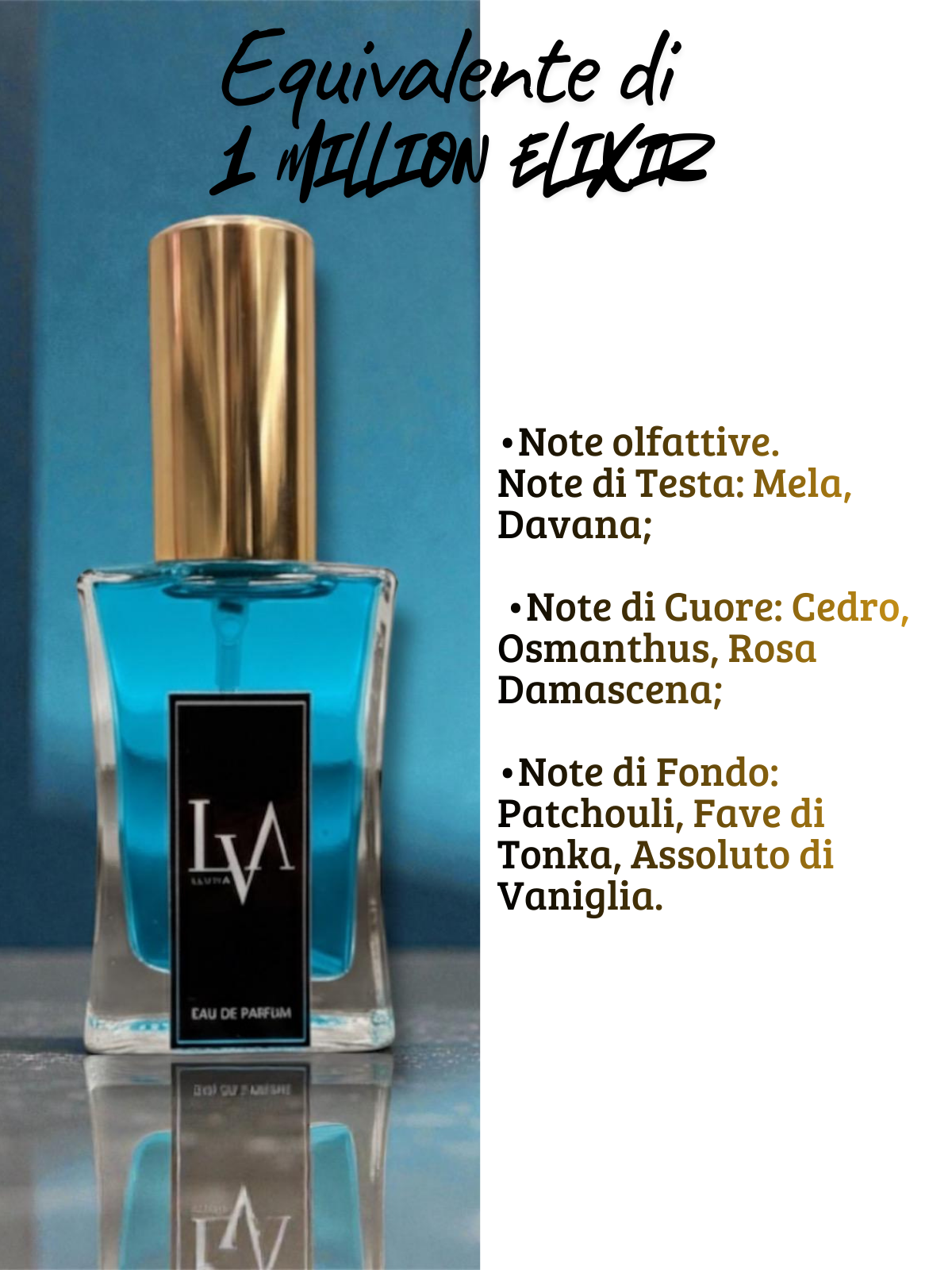Profumo uomo n M021 (equivalente di One Million elixir)