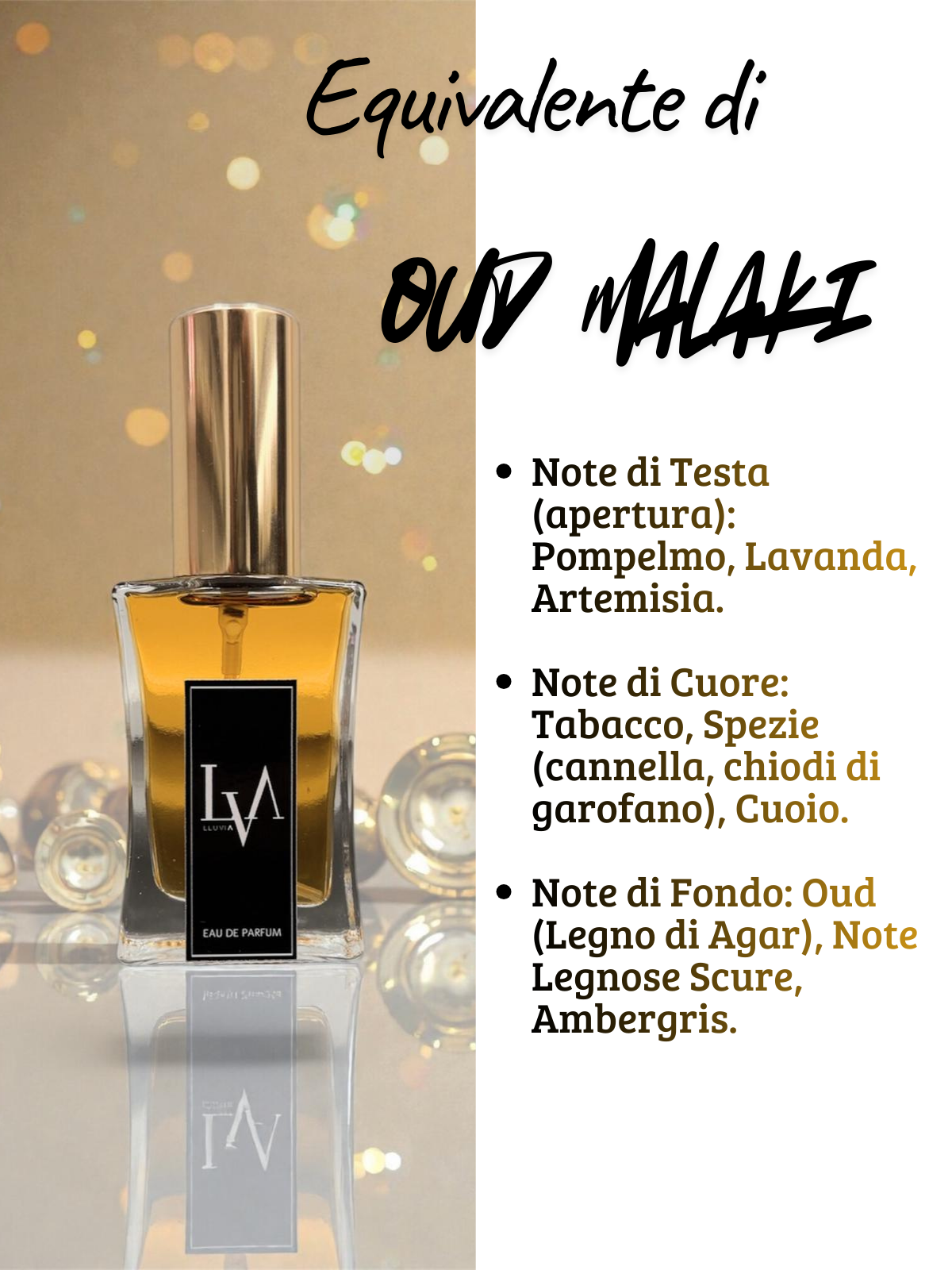 Perfume prestige n.º 647 (equivalente de Oud malaki de Chopard)