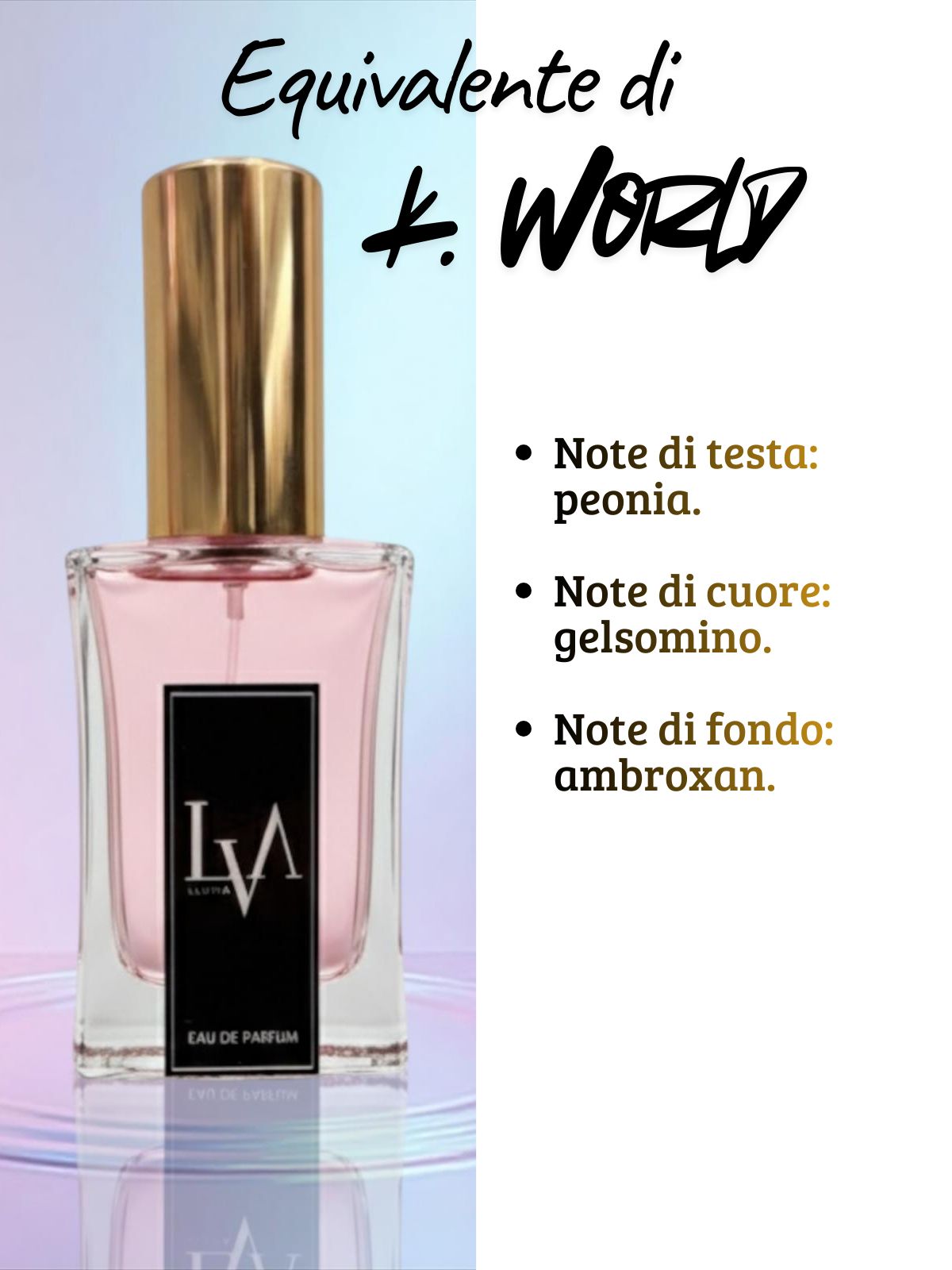 Perfume de mujer n.º F051 (equivalente de Kenzo World)