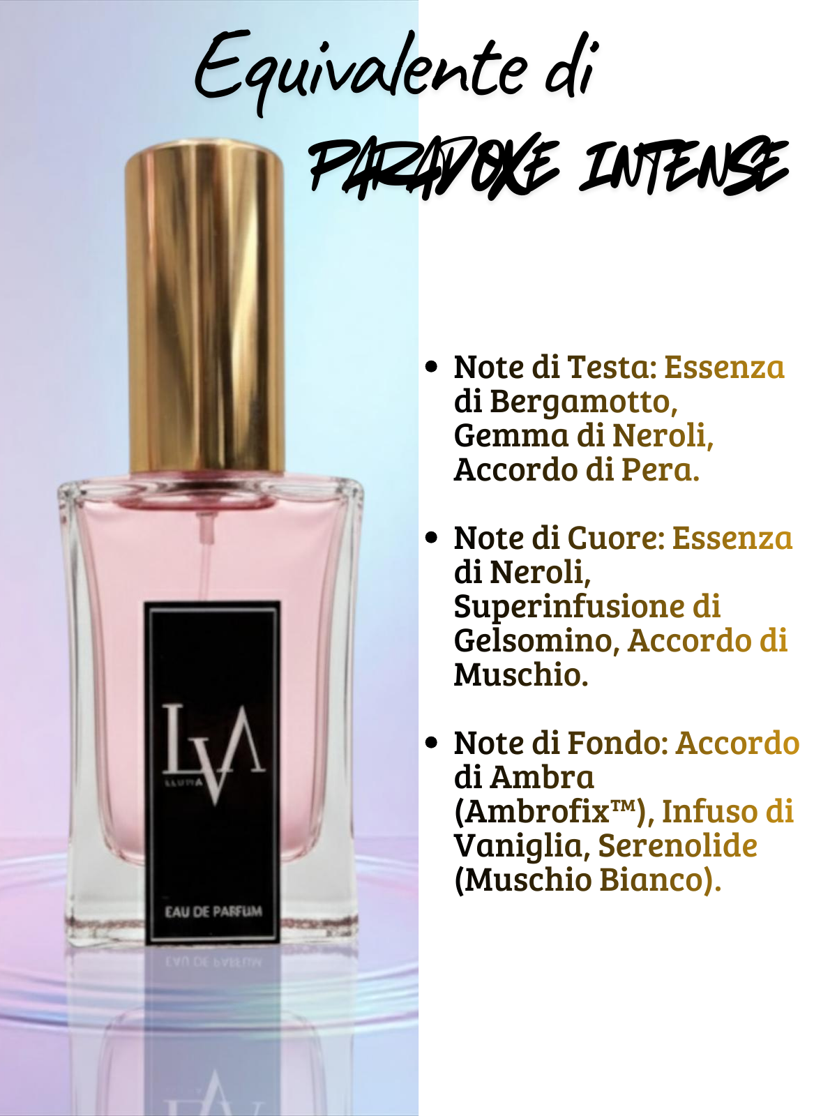 Profumo donna n F024 (equivalente di paradoxe intense )