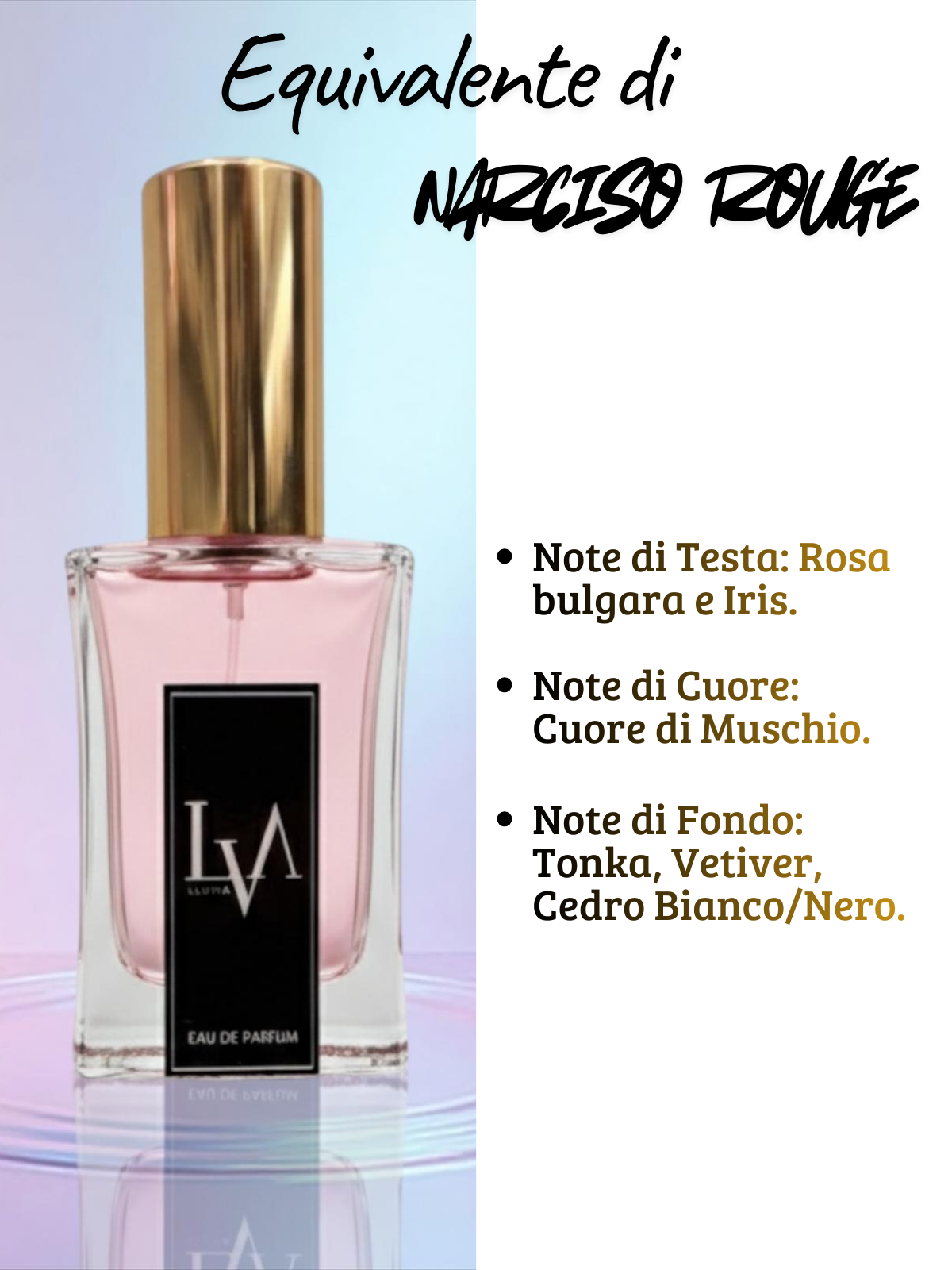 Perfume de mujer n.º F048 (equivalente de Rouge de Narciso Rodriguez)