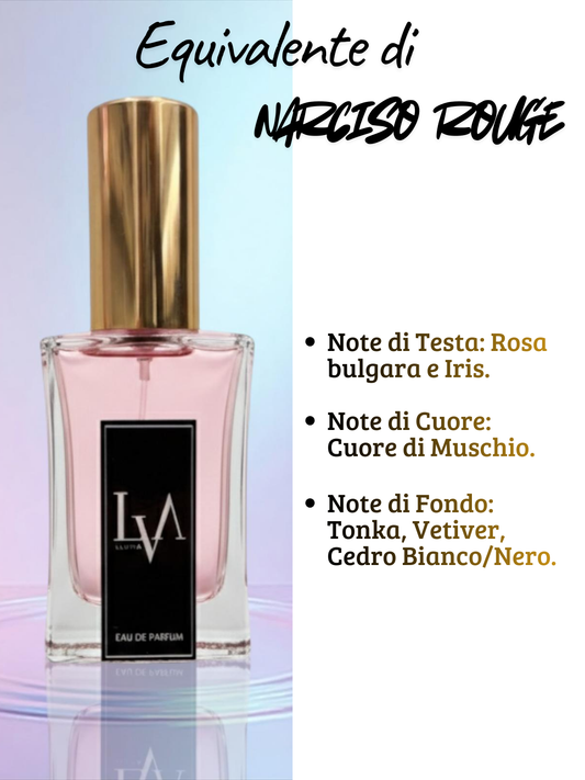Perfume de mujer n.º F048 (equivalente de Rouge de Narciso Rodriguez)