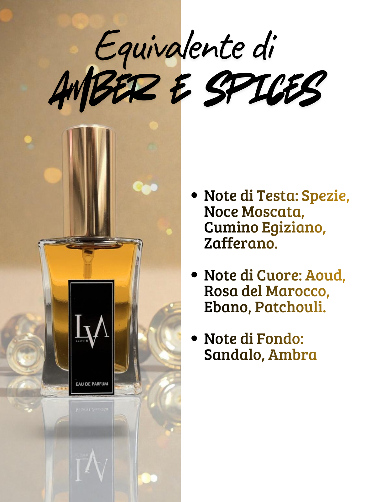 Profumo prestige n N605 (equivalente di Amber e Spices di Montale)
