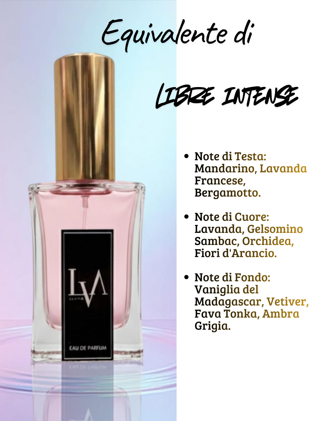 Perfume de mujer n.º F044 (equivalente de Libre Intense)