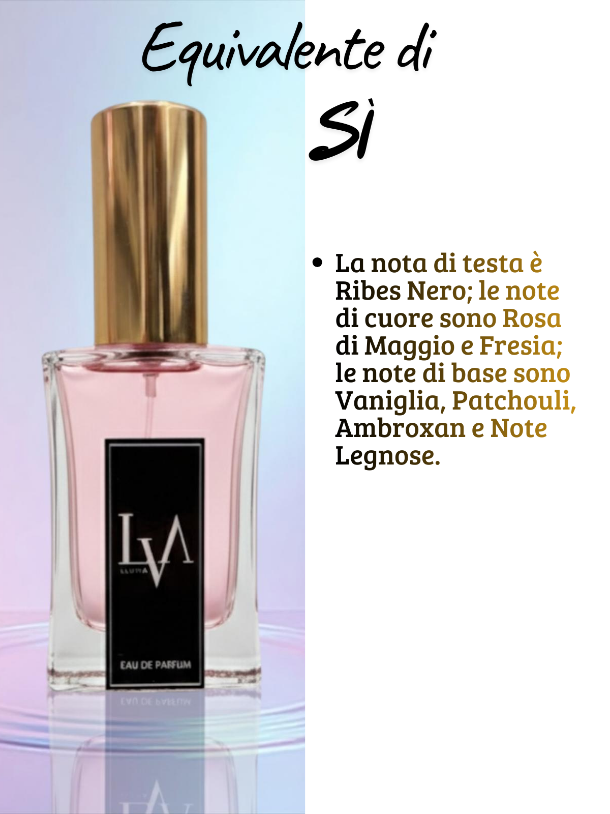 Profumo donna n F038 (equivalente di Si di Armani)