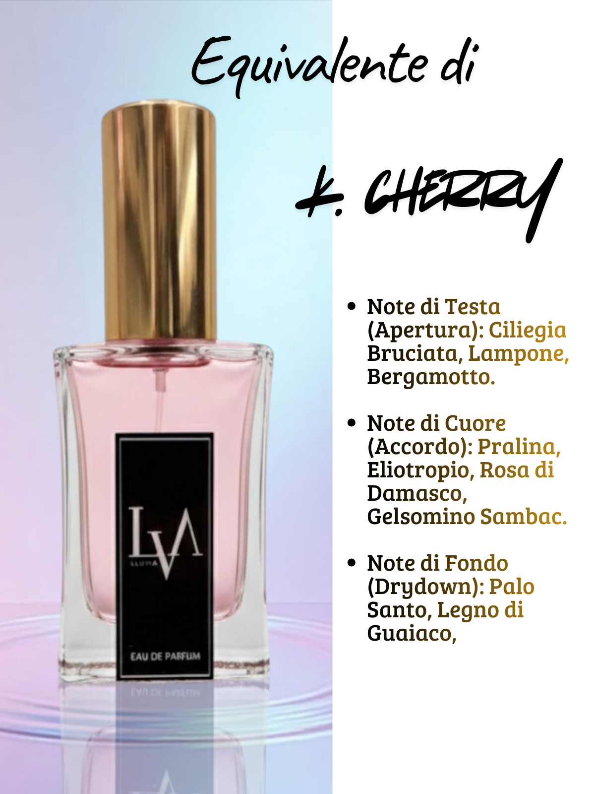 Perfume de mujer n.º F005 (equivalente a Lovefest Burning Cherry de Kajal)