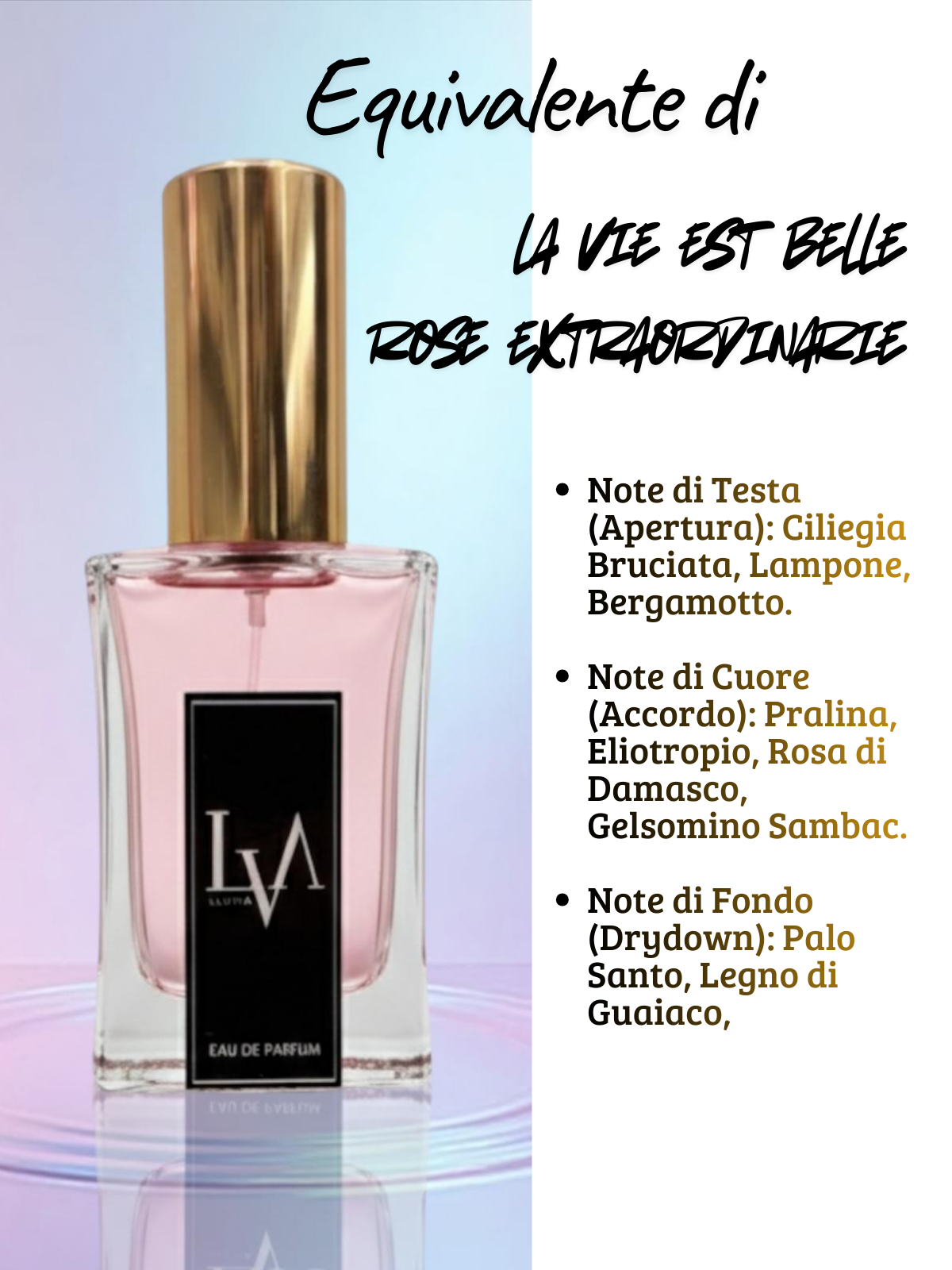 profumo donna n F006 (equivalente di la via est belle rose extraordinarie)