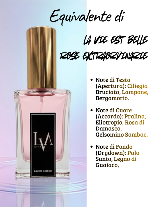 perfume de mujer n F006 (equivalente de La Vie est Belle Rose Extraordinaire)