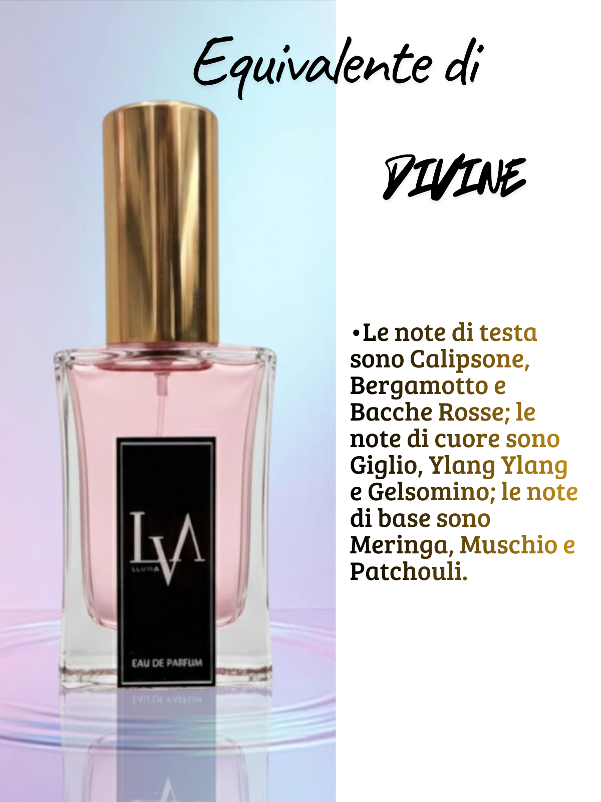 Perfume de mujer n.º F010 (equivalente a Divine de JPG)