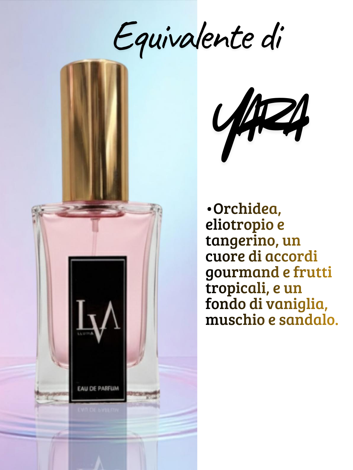 Profumo donna  n F018 (equivalente di Yara Lataffa perfume)