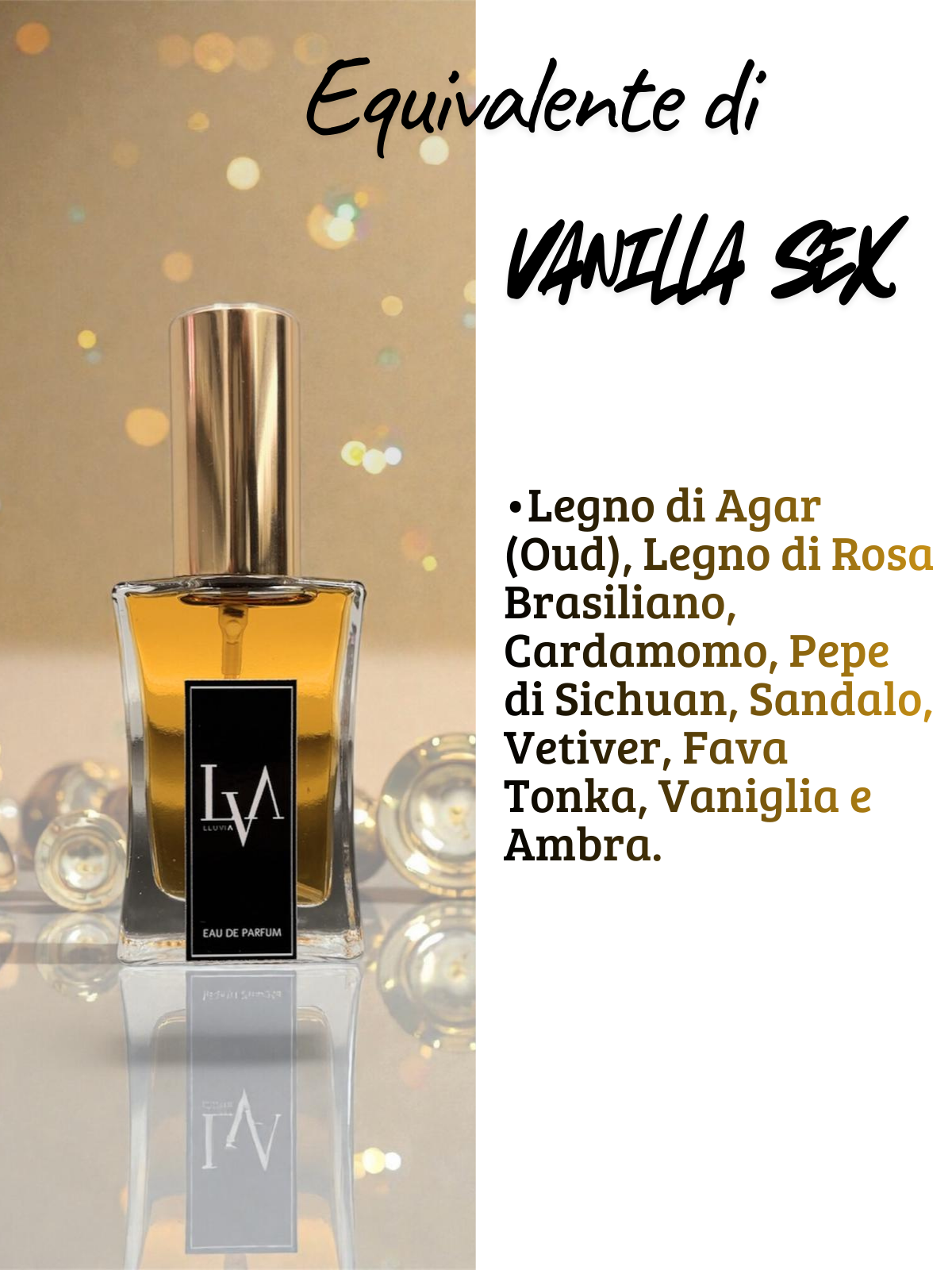 Profumo prestige n N629 (equivalente di Vanilla sex di Tom Ford)