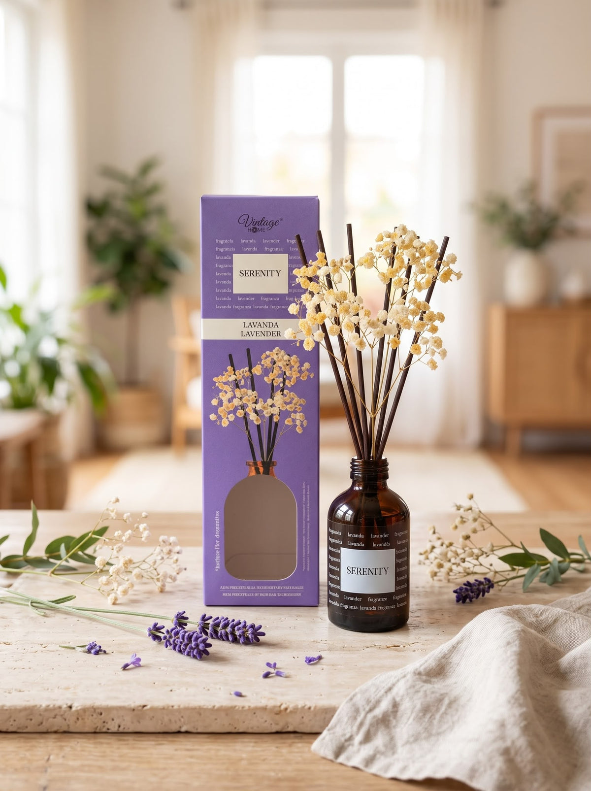 MIKADO VINTAGE LAVANDA, TORTA AL LIMONE, BASILICO E MENTA